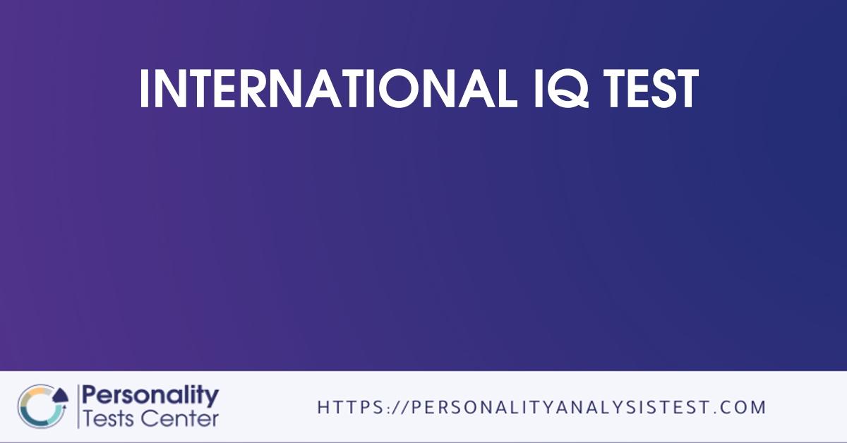 international iq test